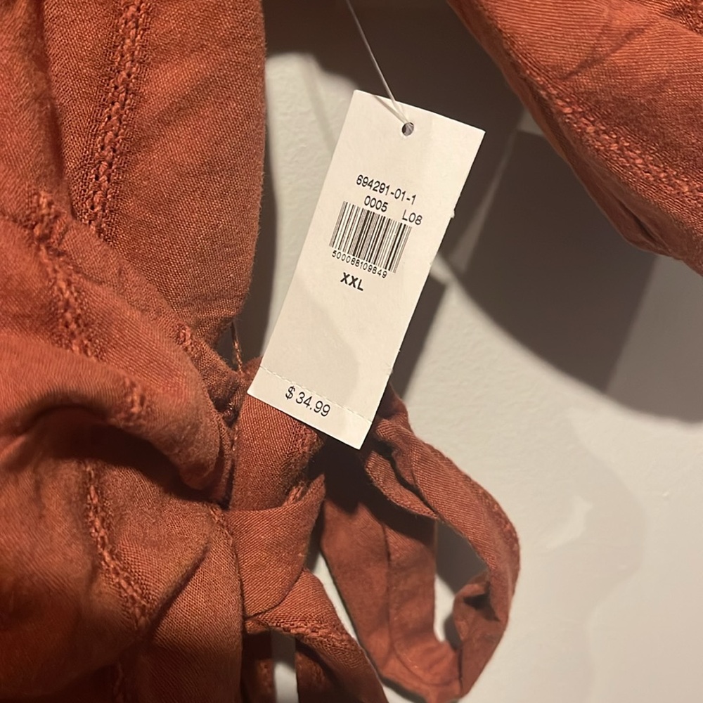 Burnt Red Peplum Top - Old Navy - Picture 4 of 6